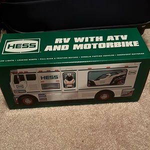 Hess collectible toy truck 2018 - RV with atv and motorbike